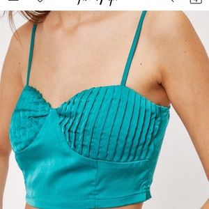 Turquoise Crop Top